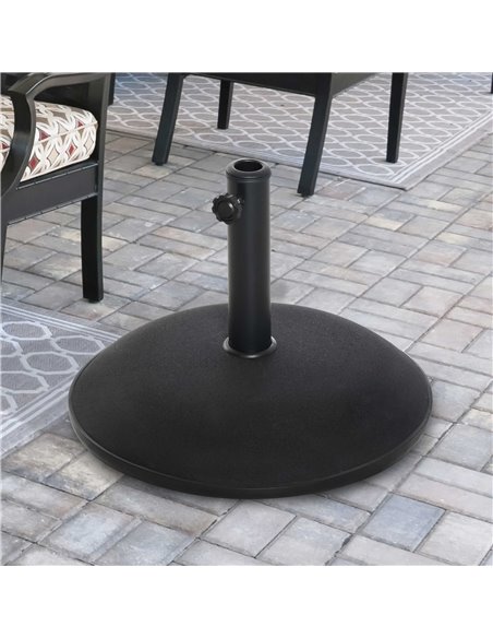 Outsunny 25kgs Dia 50cm Round Umbrella Base, Black 840-047 - pic 48020 | FastDaddyshop
