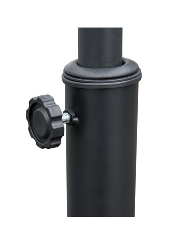 Outsunny 25kgs Round Umbrella Base Concrete Parasol Weight Stand Patio Outdoor Black Dia 50cm 840-047