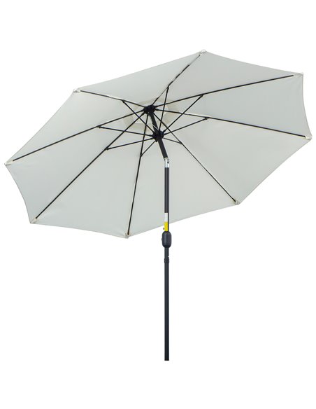 Outsunny 2.65H x Φ2.4m Garden Tilting Parasol Umbrella, Cream White 84D-023CW - pic 48037 | FastDaddyshop