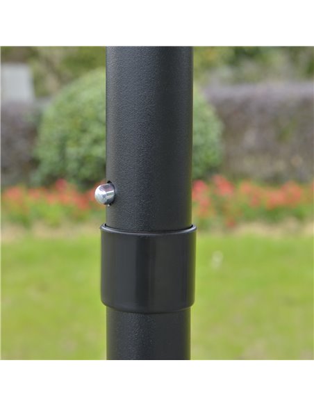 Outsunny Φ2.6M Umbrella Parasol-Red 84D-023WR - pic 48054 | FastDaddyshop
