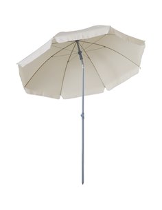Outsunny 2.2M Tilt Beach Umbrella Parasol, Cream White 84D-039CW