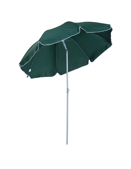 Outsunny Beach Umbrella Parasol φ2.2m, Dark Green 84D-039GN - pic 48091 | FastDaddyshop