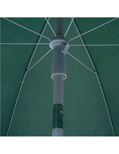 Outsunny Beach Umbrella Parasol,φ2.2m, Steel-Dark Green 84D-039GN