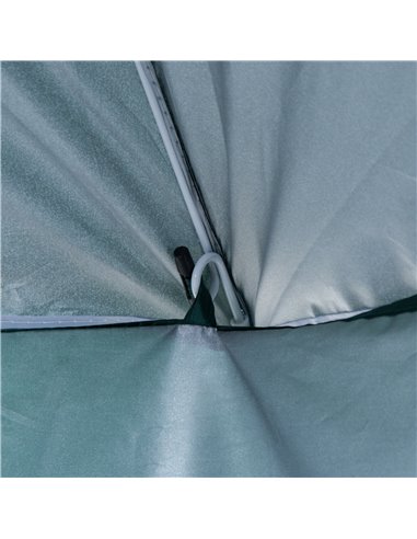 Outsunny 2.2M Fishing Umbrella Parasol W/ Side-Dark Green 84D-038GN
