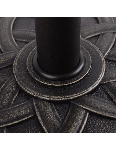 Outsunny Parasol Base Umbrella Base for Φ38mm and Φ48mm Poles, Resin-Bronze 01-0413