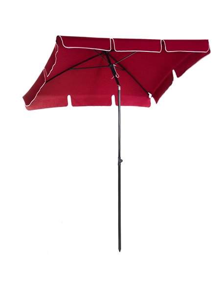 Outsunny 2M x 1.25M Rectangular Garden Parasol Umbrella, Red 84D-016RD - pic 48127 | FastDaddyshop