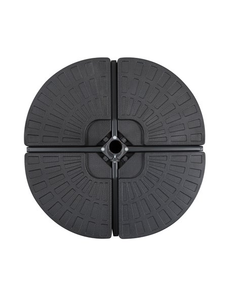 Outsunny 4 PCs Portable Round Parasol Base Umbrella Cross Stand Weights Holder Sand or Water Filled Outdoor Garden Patio 84D-061 - pic 48153 | FastDaddyshop