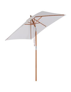 Outsunny 2m x 1.5m Patio Garden Parasol Umbrella, Cream White 84D-017CW