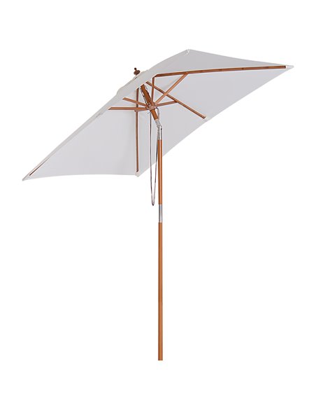 Outsunny 2m x 1.5m Patio Garden Parasol Umbrella, Cream White 84D-017CW - pic 48163 | FastDaddyshop