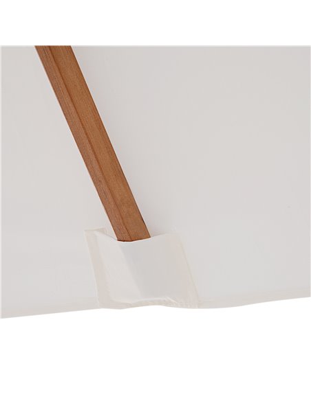 Outsunny 2m x 1.5m Patio Garden Parasol Sun Umbrella Sunshade Canopy Outdoor Backyard Furniture Fir Wooden Pole 6 Ribs Tilt Mech - pic 48171 | FastDaddyshop