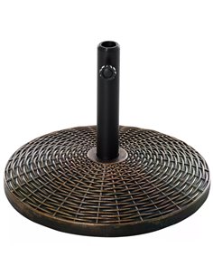 Outsunny 25kg Weighted Umbrella Base Parasol Holder Stand, Bronze 84D-044