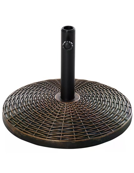 Outsunny 25kg Weighted Umbrella Base Parasol Holder Stand, Bronze 84D-044 - pic 48181 | FastDaddyshop