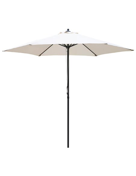 Outsunny 2.8m Round Outdoor Garden Parasol Umbrella, Off-White 84D-067CW - pic 48226 | FastDaddyshop