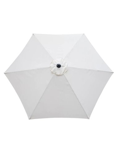 Outsunny 2.8m Garden Parasol Umbrella, Round Outdoor Market Table Umbrella, Parasol Patio Umbrella, 6 Ribs Manual Push, Sun Shad