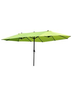 Outsunny 4.6m Double-Sided Garden Parasol Sun Umbrella NO BASE, Grass Green 84D-031V01GN