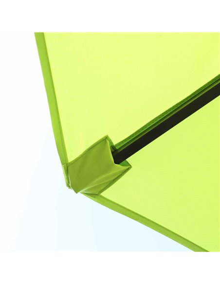 Outsunny 4.6m Garden Parasol Double-Sided Sun Umbrella Patio Market Shelter Canopy Shade Outdoor Grass Green - NO BASE 84D-031V0 - pic 48288 | FastDaddyshop
