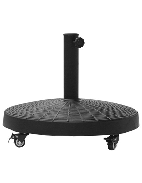 Outsunny 22.7kg Resin Patio Parasol Base Umbrella Stand with Wheels 84D-068 - pic 48298 | FastDaddyshop