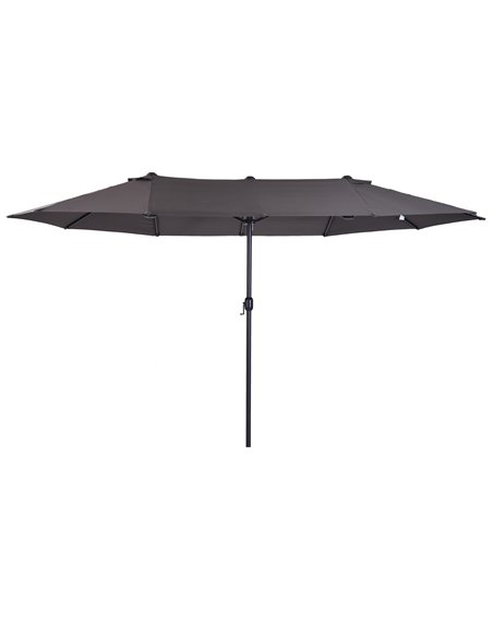 Outsunny 4.6m Double-Sided Garden Parasol Sun Umbrella NO BASE, Grey 84D-030V01GY - pic 48307 | FastDaddyshop