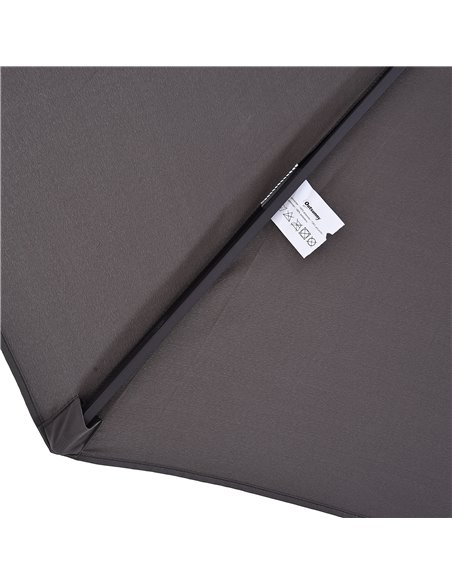 Outsunny 4.6m Garden Parasol Double-Sided Sun Umbrella Patio Market Shelter Canopy Shade Outdoor Grey - NO BASE 84D-030V01GY - pic 48314 | FastDaddyshop