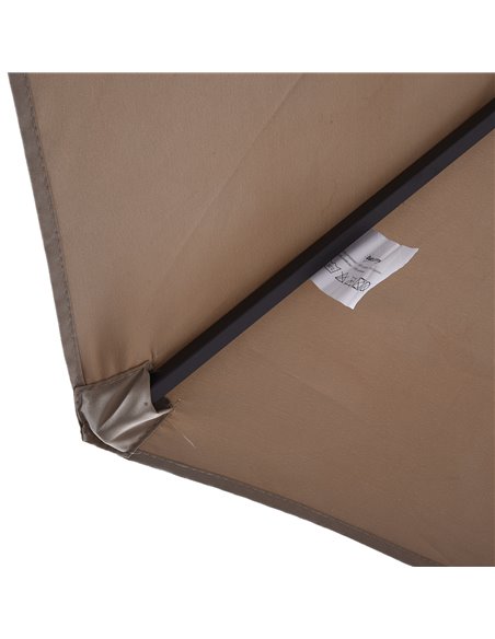 Outsunny 4.6m Garden Parasol Double-Sided Sun Umbrella Patio Market Shelter Canopy Shade Outdoor Tan - NO BASE 84D-031V01CF - pic 48332 | FastDaddyshop