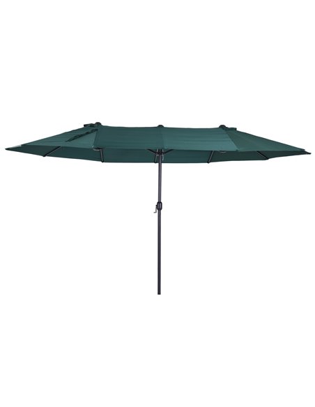 Outsunny 4.6m Double-Sided Garden Parasol Sun Umbrella, Green 84D-031V01 - pic 48343 | FastDaddyshop