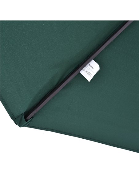 Outsunny 4.6m Garden Parasol Double-Sided Sun Umbrella Patio Market Shelter Canopy Shade Outdoor Green 84D-031V01 - pic 48351 | FastDaddyshop