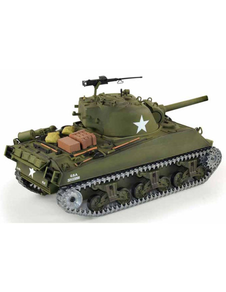 Heng Long 1:16 M4A3 Sherman RC Tank With Smoke, Sound And BB Gun - Metal Upgrade Pro Version, photo02 - pic 48409 | FastDaddyshop