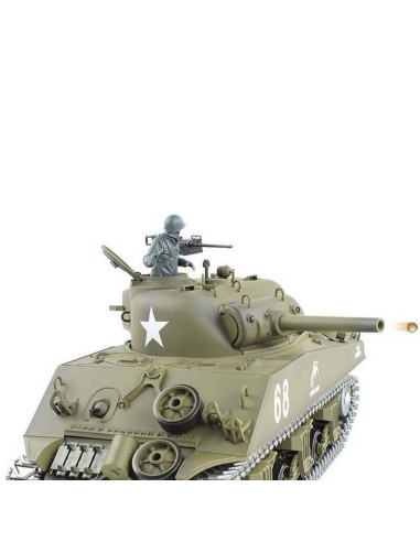 Heng Long 1:16 M4A3 Sherman RC Tank With Smoke, Sound And BB Gun - Metal Upgrade Pro Version, photo06
