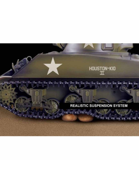 Heng Long 1:16 M4A3 Sherman RC Tank With Smoke, Sound And BB Gun - Metal Upgrade Pro Version, photo10 - pic 48417 | FastDaddyshop