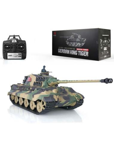 Heng Long 1:16 King Tiger Henschel RC Tank With Smoke and Sound - photo03