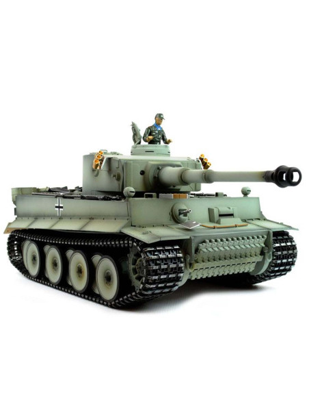Taigen 1:16 Hand Painted RC Tank Tiger I Grey - Full Metal Upgrade - photo01 - pic 48509 | FastDaddyshop