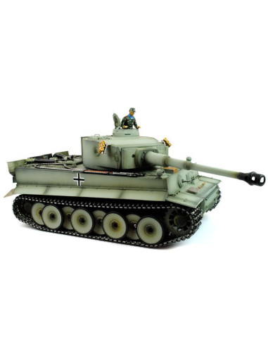 Taigen 1:16 Hand Painted RC Tank Tiger I Grey - Full Metal Upgrade - photo04