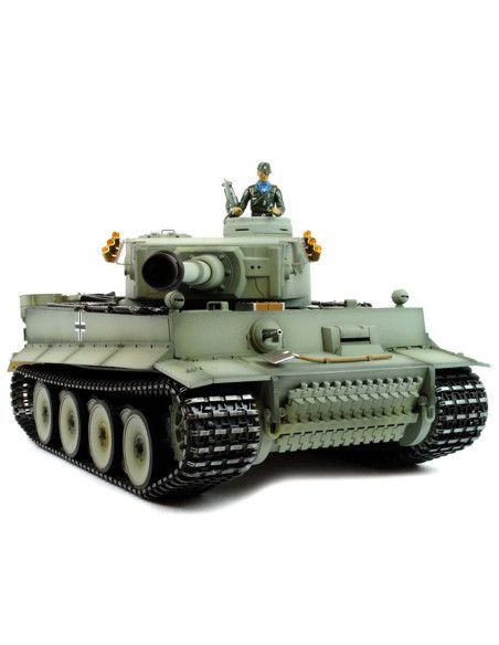 Taigen 1:16 Hand Painted RC Tank Tiger I Grey - Full Metal Upgrade - photo05 - pic 48513 | FastDaddyshop