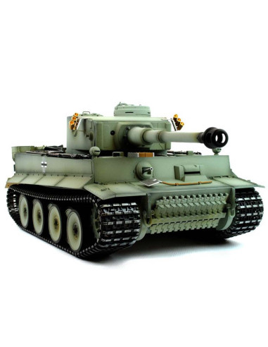 Taigen 1:16 Hand Painted RC Tank Tiger I Grey - Full Metal Upgrade - photo06