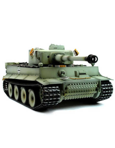 Taigen 1:16 Hand Painted RC Tank Tiger I Grey - Full Metal Upgrade - photo06 - pic 48514 | FastDaddyshop