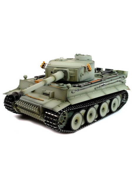 Taigen 1:16 Hand Painted RC Tank Tiger I Grey - Full Metal Upgrade - photo07 - pic 48515 | FastDaddyshop