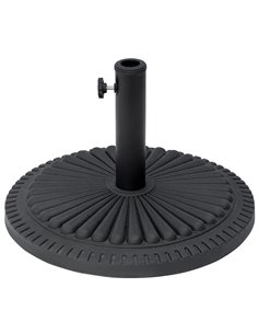Outsunny Garden 15kg Round Parasol Base Cement, Black 84D-076
