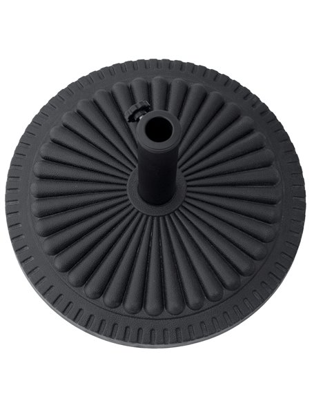 Outsunny Garden 15kg Round Parasol Base Cement Outdoor Umbrella Weight Stand Black 84D-076 - pic 48560 | FastDaddyshop