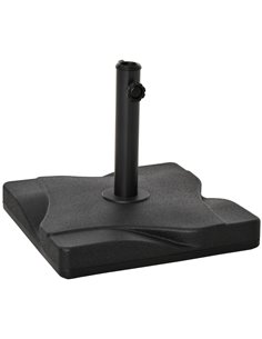 Outsunny Square Cement Parasol Base Umbrella Weight Stand Black 84D-078