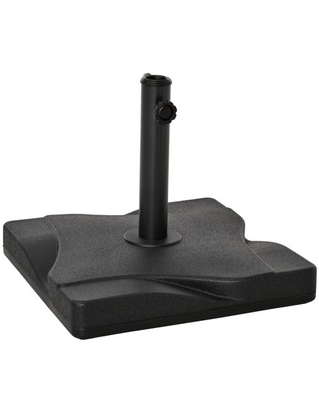 Outsunny Square Cement Parasol Base Umbrella Weight Stand Black 84D-078 - pic 48562 | FastDaddyshop