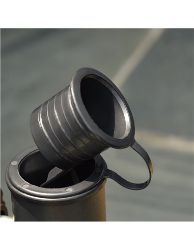 Outsunny Square Cement Parasol Base Umbrella Weight Stand Black 84D-078