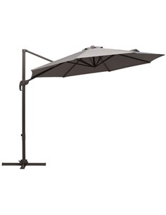 Outsunny 3M Roma Umbrella Sun Shade Cantilever, Grey 840-126GY