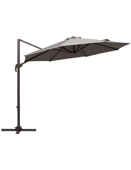 Outsunny 3M Roma Umbrella Sun Shade Cantilever, Grey 840-126GY - pic 48571 | FastDaddyshop