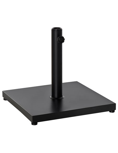 Outsunny Steel Square Parasol Stand Base, Black 84D-077 - pic 48580 | FastDaddyshop