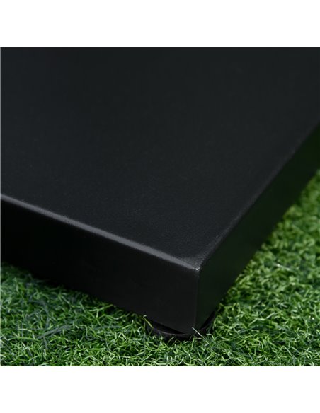 Outsunny Steel Square Parasol Stand Base w/ Adjustable Knob Umbrella Stand Black 84D-077 - pic 48587 | FastDaddyshop