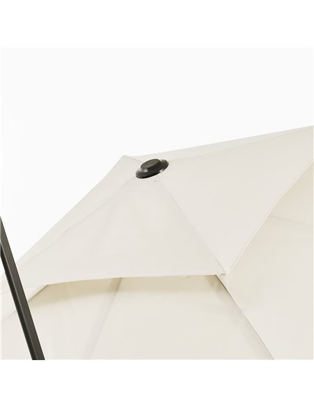 Outsunny 3 x 3(m) Garden Cantilever Parasol with Crank and Tilt, Square Overhanging Patio Umbrella with 360° Rotation, Base Weig - pic 48624 | FastDaddyshop