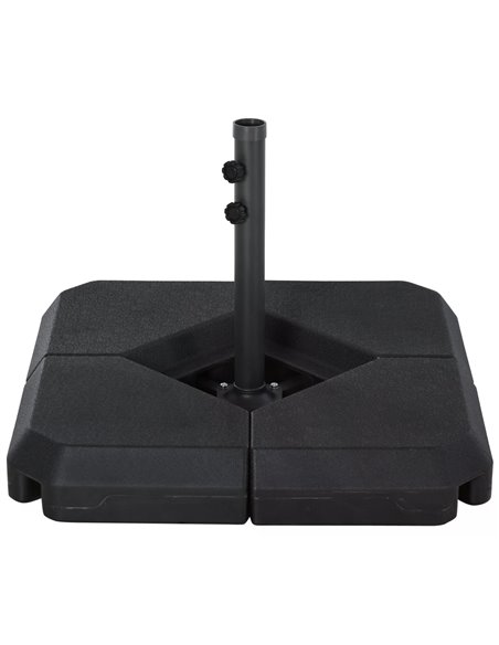 Outsunny 4PCs Fillable Parasol Base wшер Steel Cross Base, Black 84D-089 - pic 48626 | FastDaddyshop