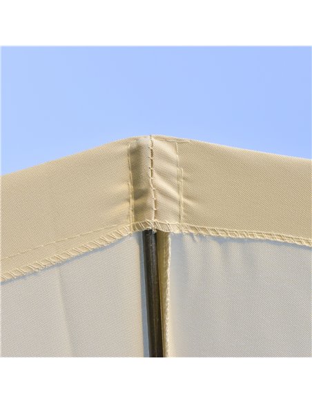 Outsunny Ф255cm Patio Parasol Umbrella Outdoor Market Table Parasol with Push Button Tilt Crank and Sturdy Ribs for Garden Lawn  - pic 48713 | FastDaddyshop