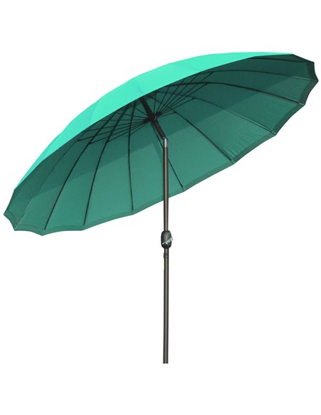 Outsunny Ф255cm Patio Parasol Umbrella, Table Parasol, Green 84D-103GN - pic 48724 | FastDaddyshop