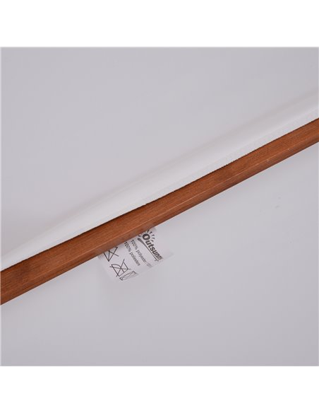 Outsunny 2.7m Patio Umbrella Double Tier Garden Parasol Umbrella Outdoor Sun Umbrella Sunshade Bamboo Parasol Cream White 840-02 - pic 48777 | FastDaddyshop